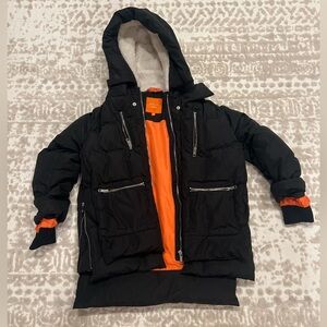 Orolay Kids Black puffer jacket Size 8-9Y Boys/ girls.
